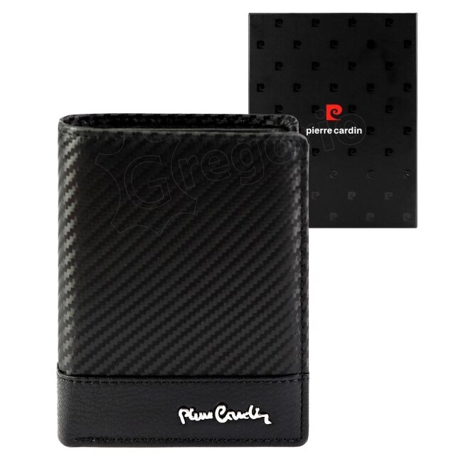 Vyriška odinė Pierre Cardin juodos spalvos piniginė Vyriška odinė Pierre Cardin juodos spalvos piniginė
